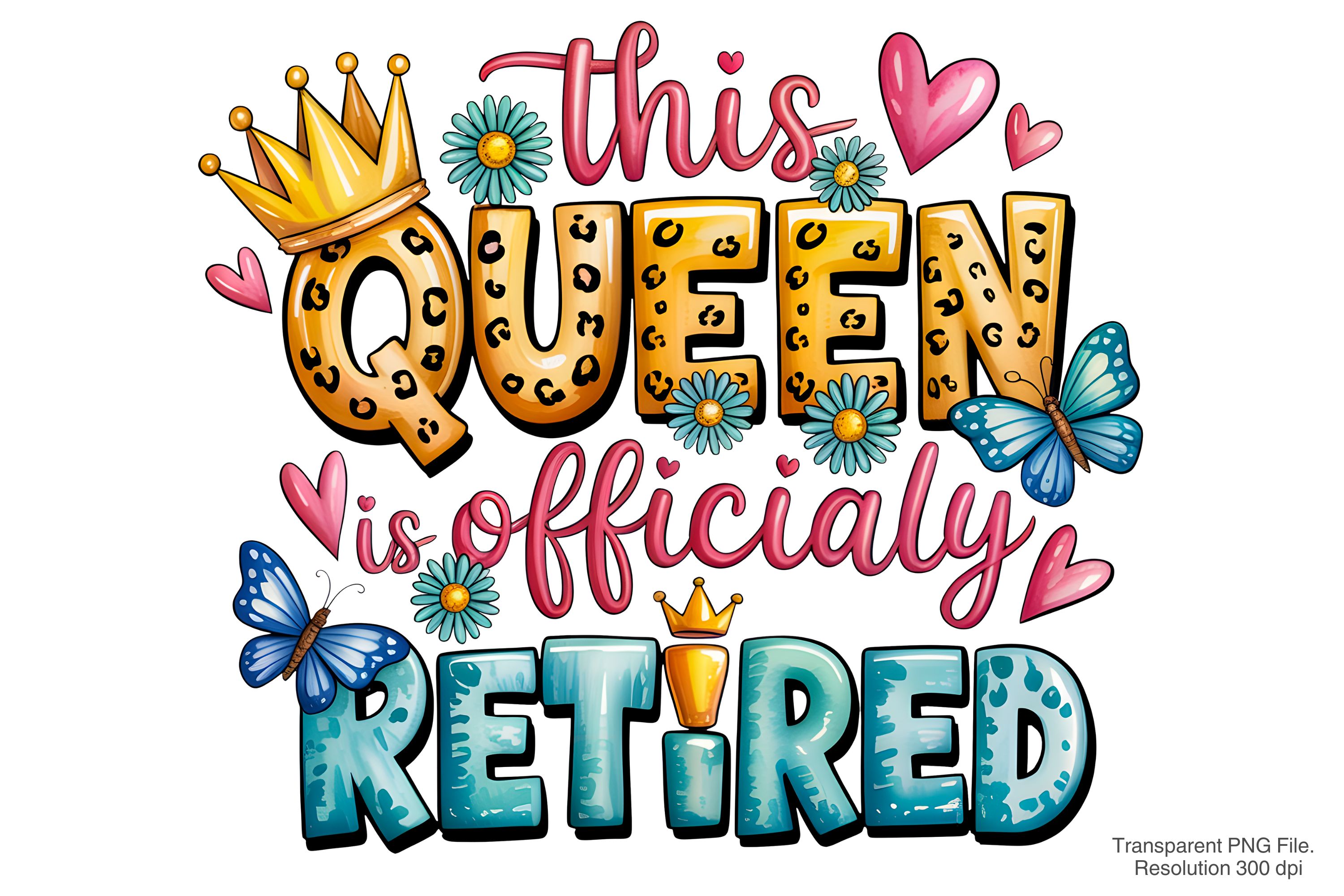 Retired Queen PNG, Women Retirement PNG